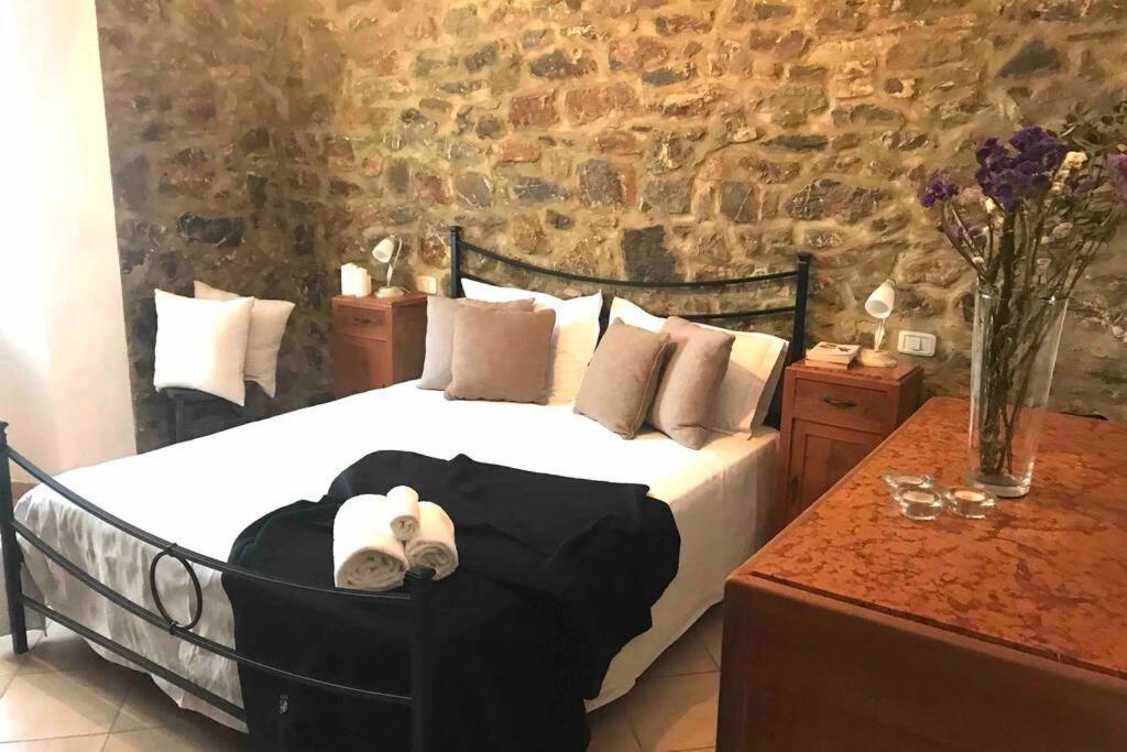 Villetta Indipendente Con Giardino Campiglia d'Orcia Bagian luar foto